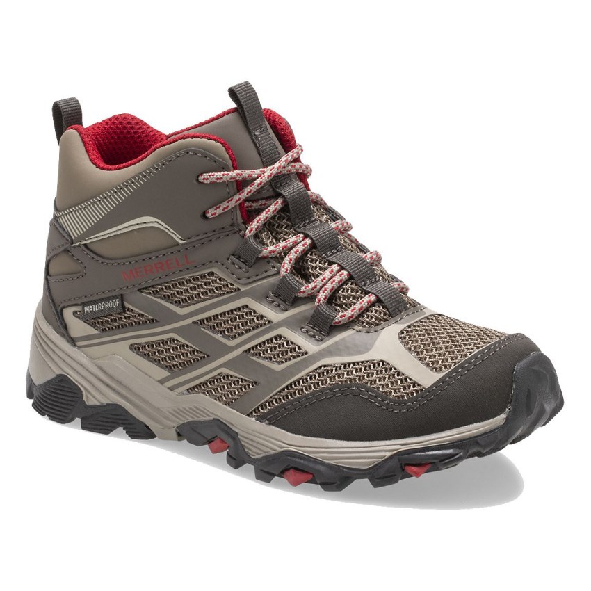 Basket Merrell Moab FST Mid Waterproof Marron Enfant | N.R.EXWH